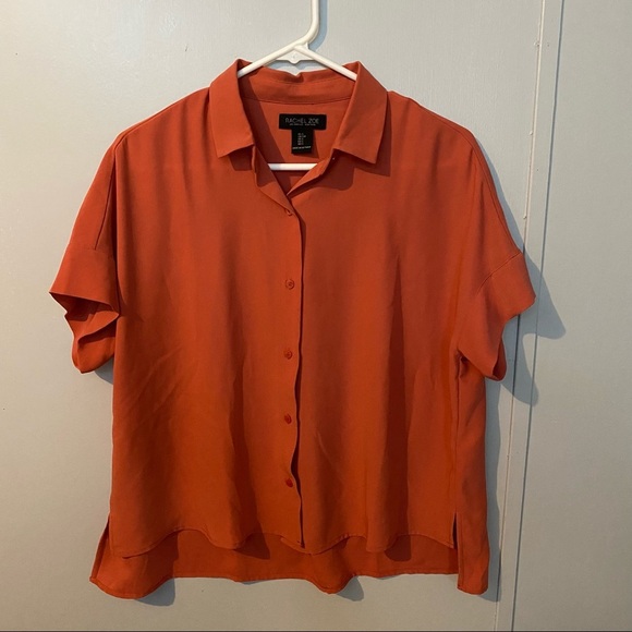 Rachel Zoe Orange Short Sleeve Top Size Small - Picture 1 of 5